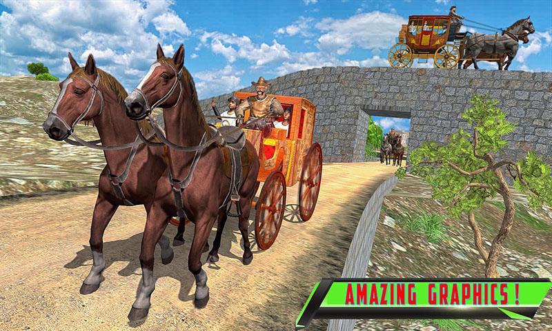 Horse Taxi City School Ride