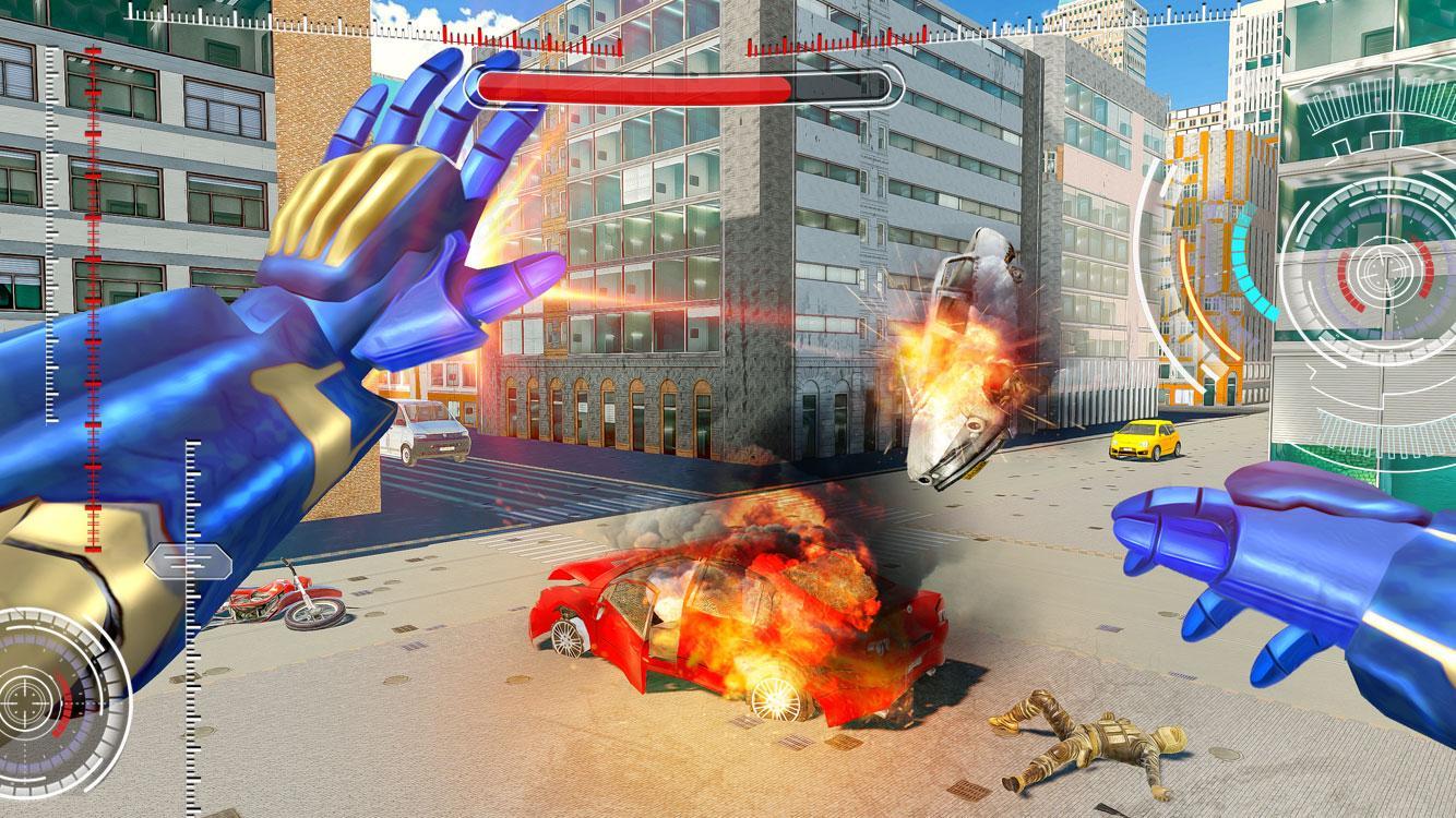 Iron Robot Superhero Rescue