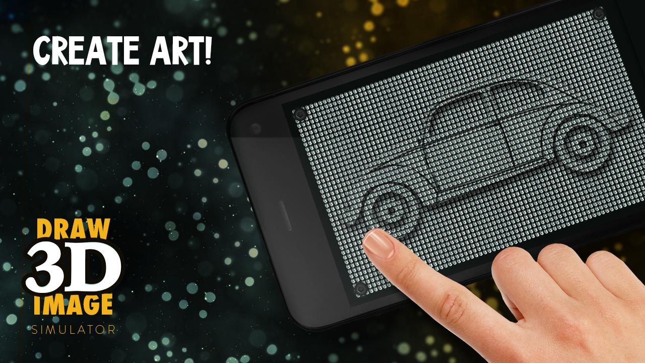 Draw 3D image. Simulator