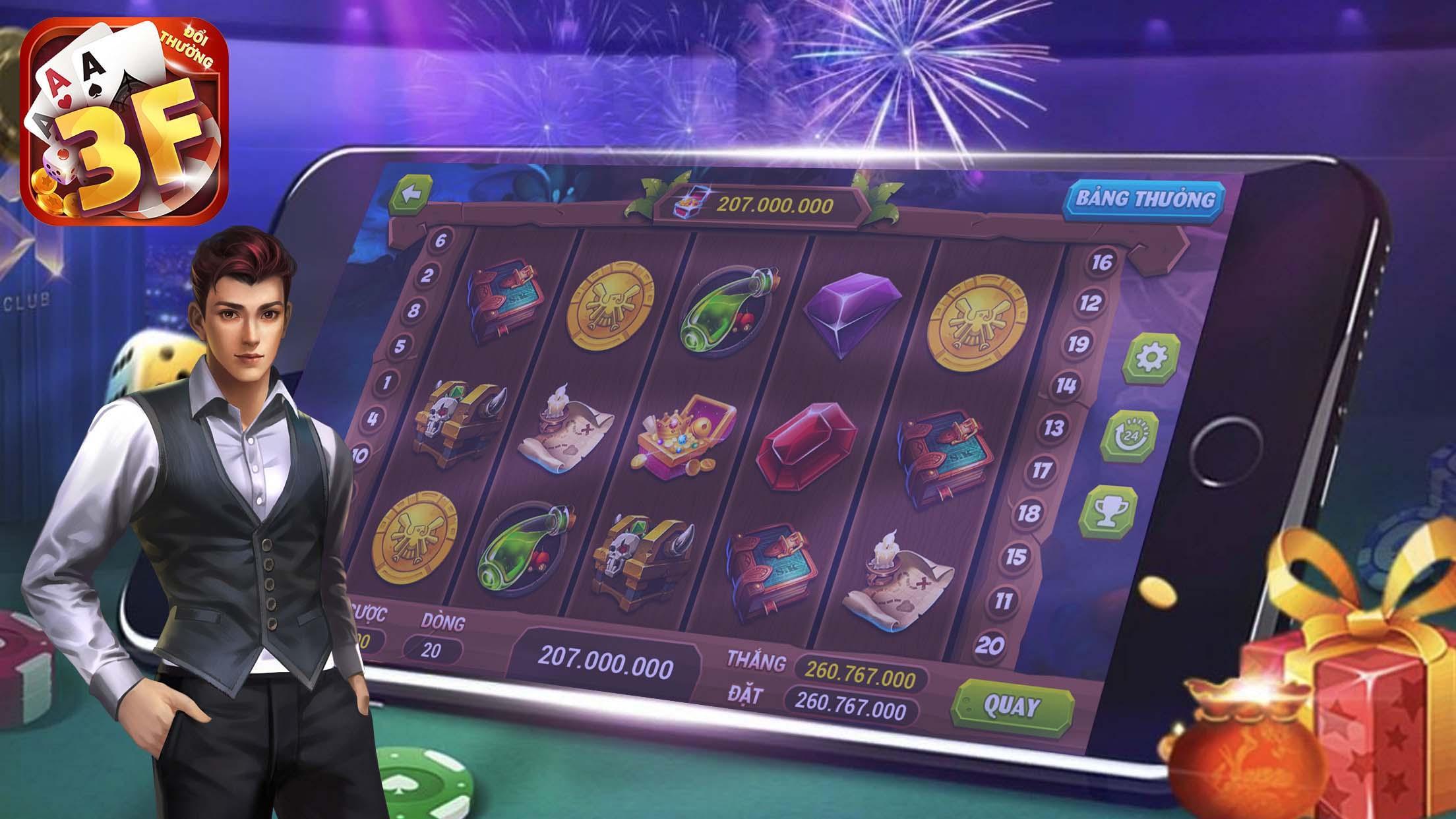 Game danh bai 3F: Doi thuong Online