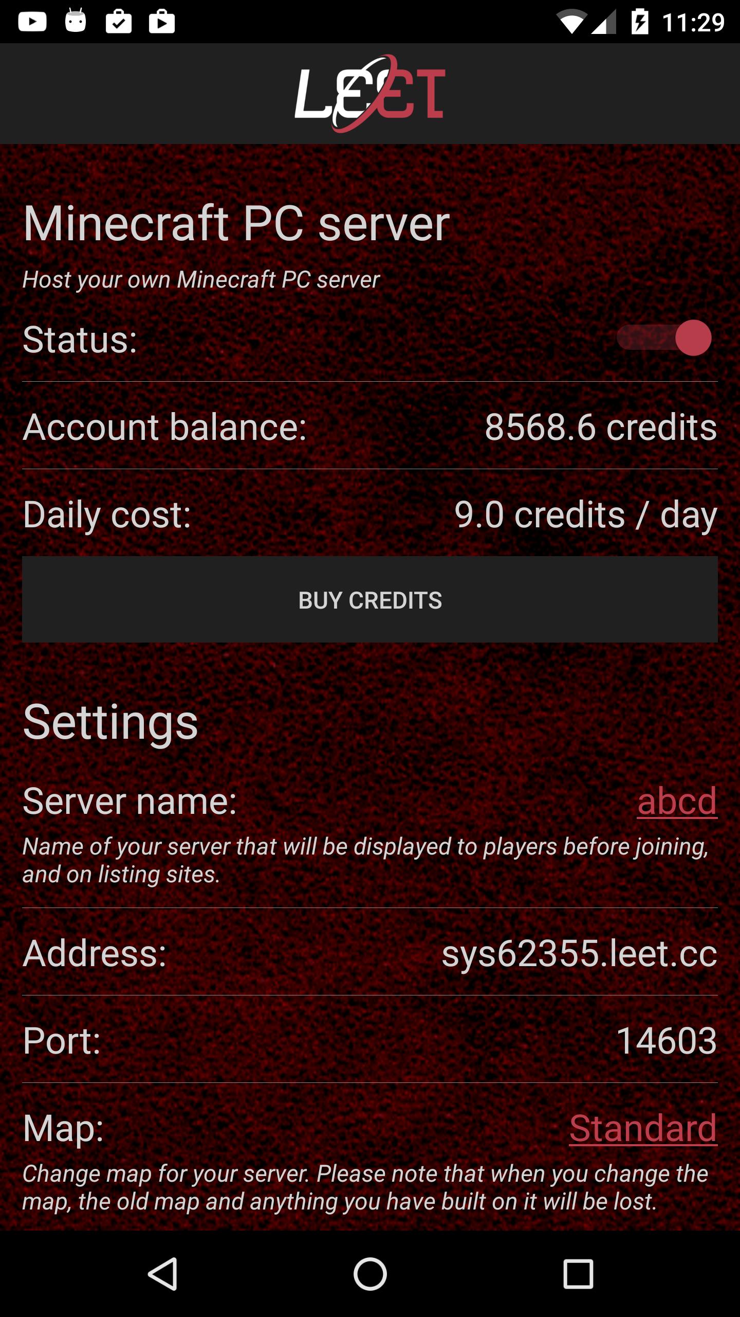 LEET Servers for Minecraft PC