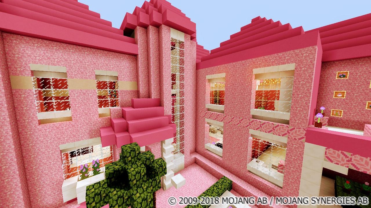 Pink House for Girls. Minecraft Map