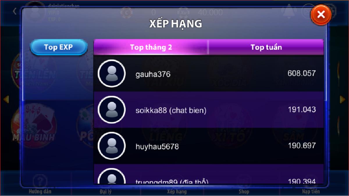 Game bai online, game danh bai