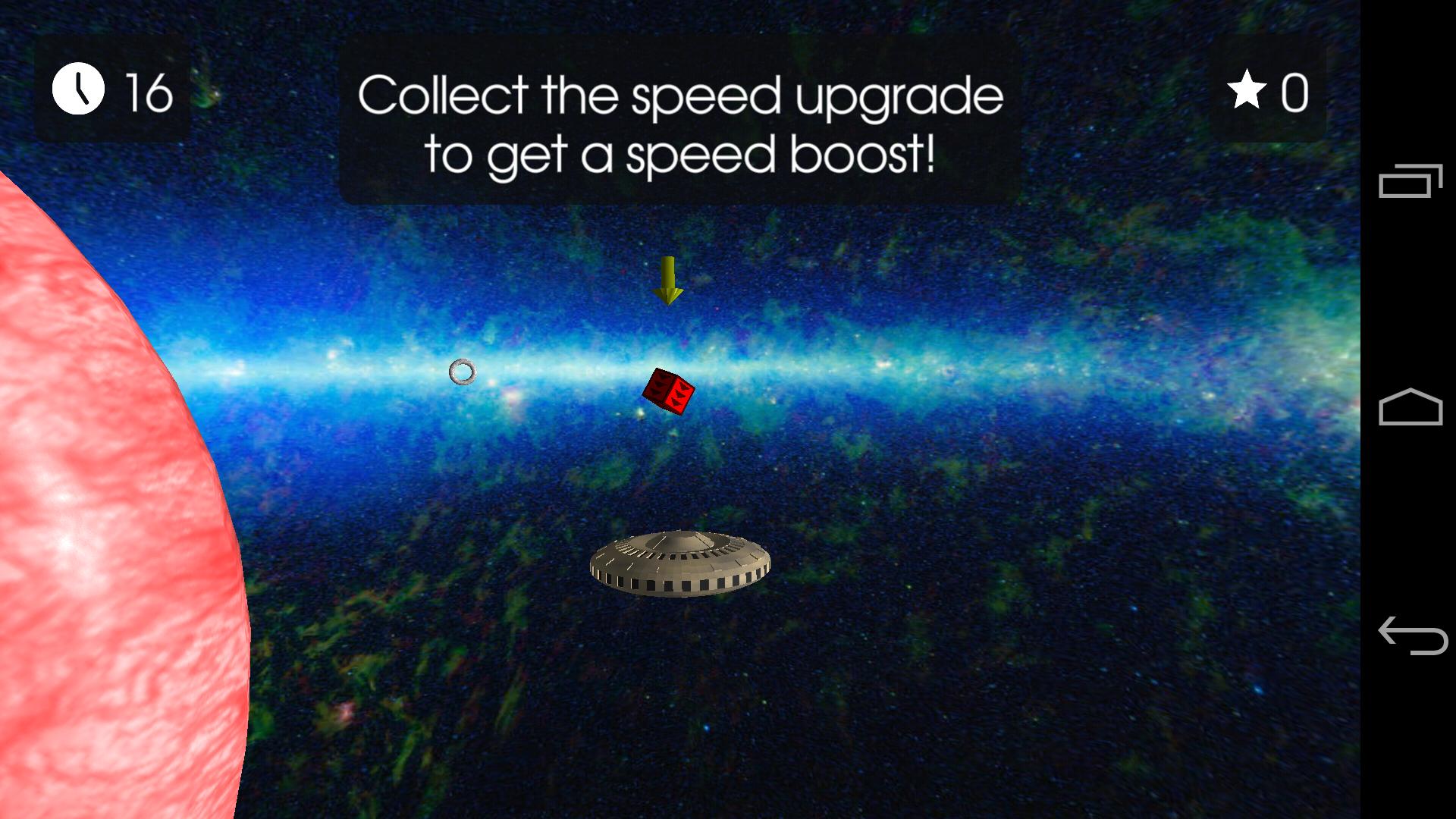 FLY through outer space!