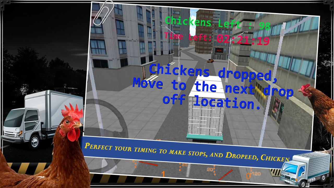 Farm Chicken Truck Driver 3D