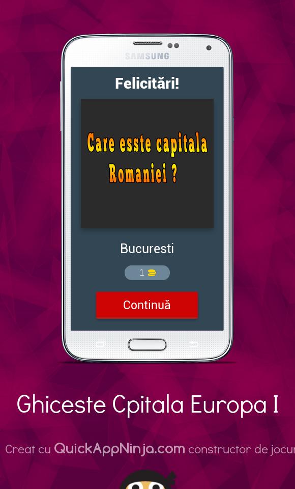 Ghiceste Capitala Europa I