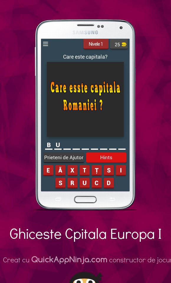 Ghiceste Capitala Europa I
