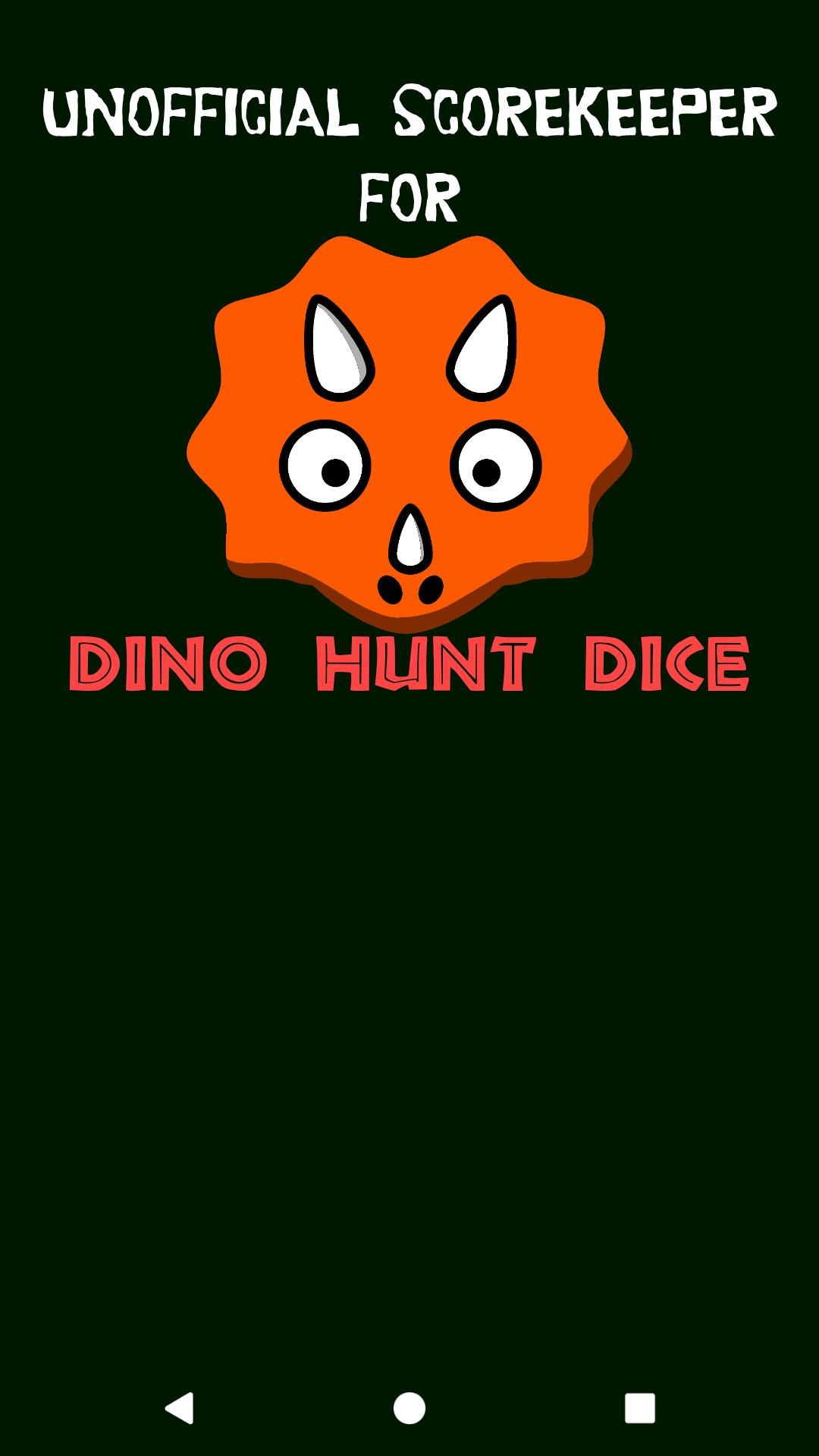 Scorekeeper for Dino Hunt Dice