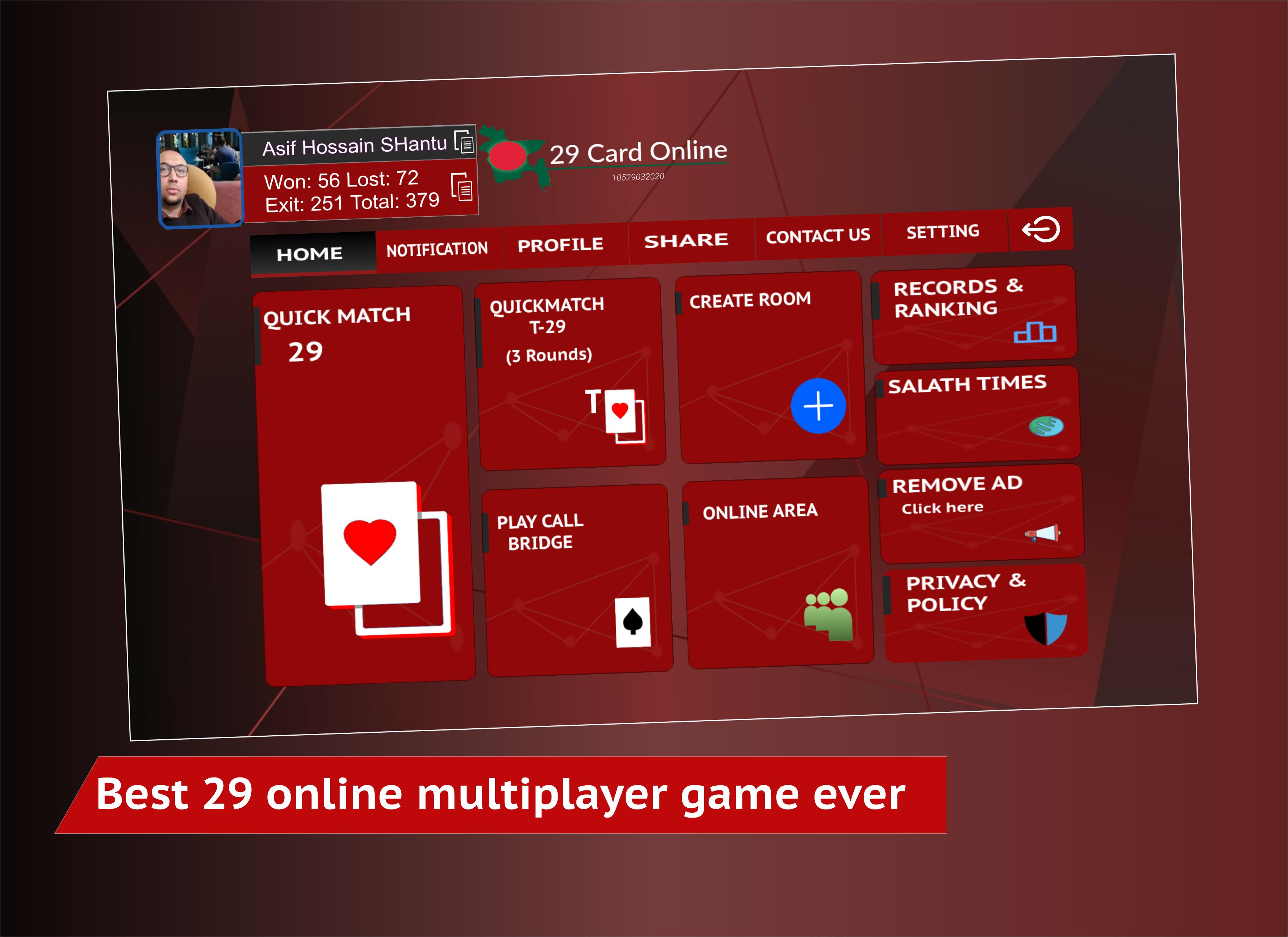 29 Card Online