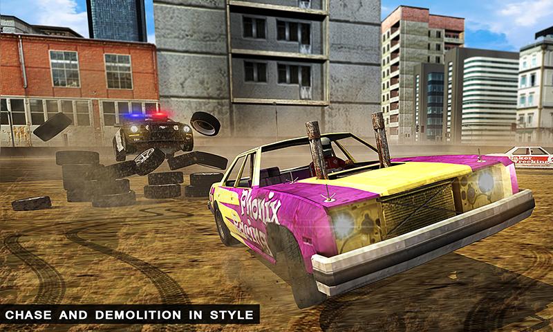 Police Demolition Derby Racing