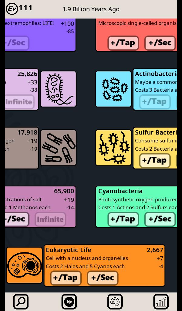 Life Incremental Evolution Clicker