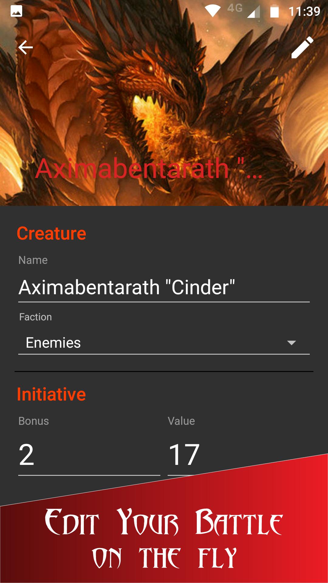 Initiative Tracker for D&D