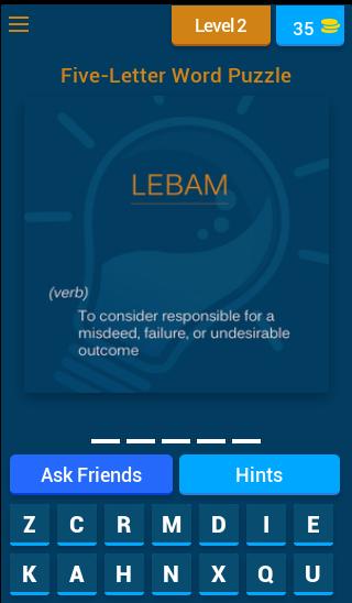 Five-Letter Word Puzzle