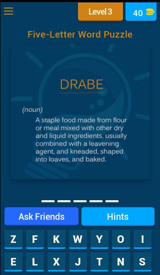 Five-Letter Word Puzzle