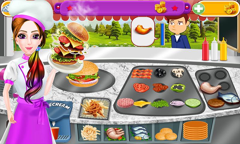 USA Crazy Food Truck: Street Cooking Food Fever