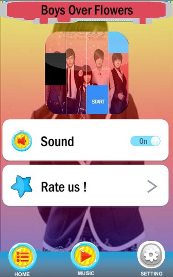 Boys Over Flowers Piano Tiles