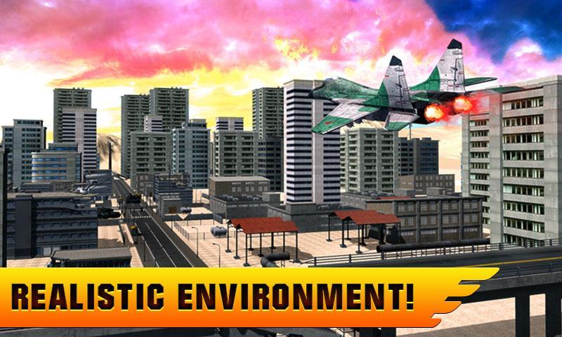 Jet Fighter City Attack