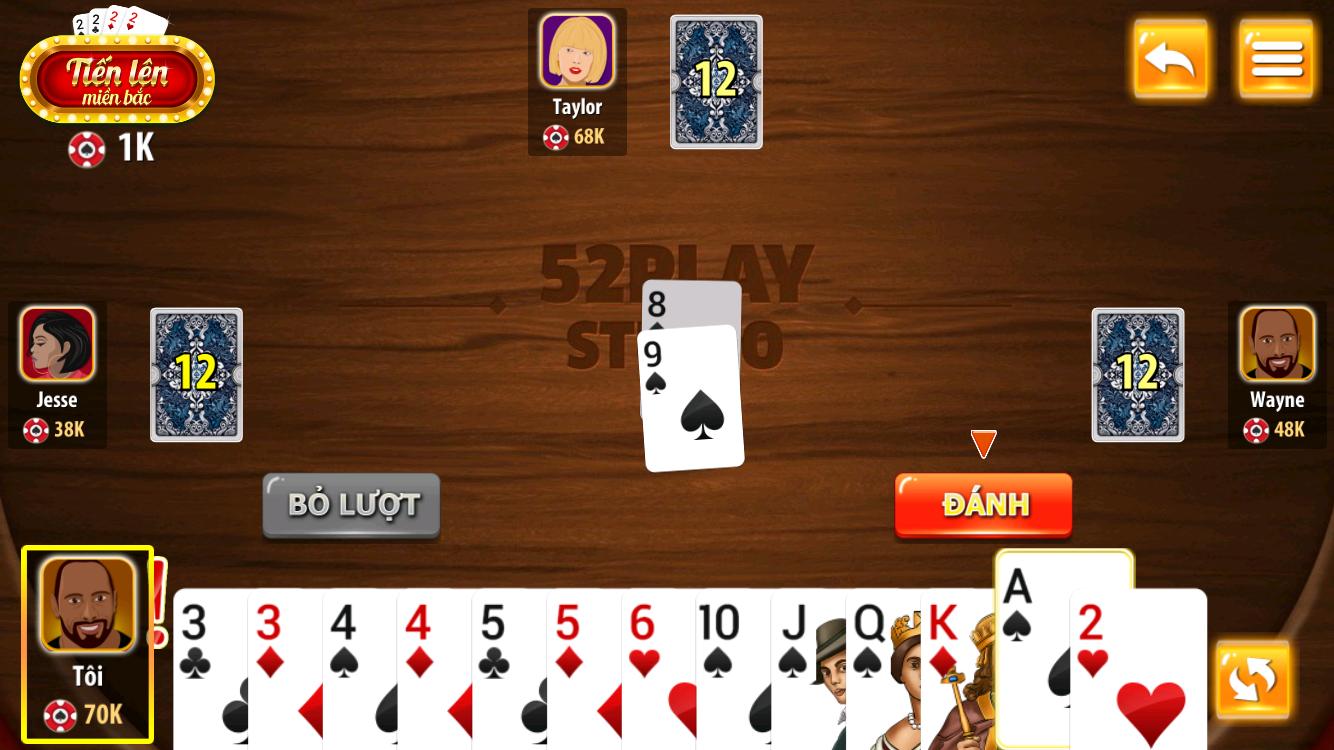 Tien Len Mien Bac - Tien Len Dong Chat Dong Mau