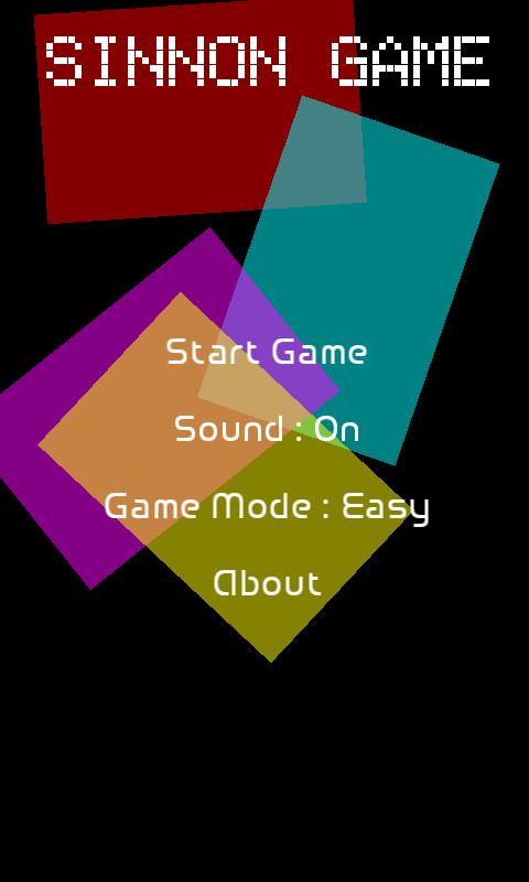 Sinnon Game (Simon Clone)