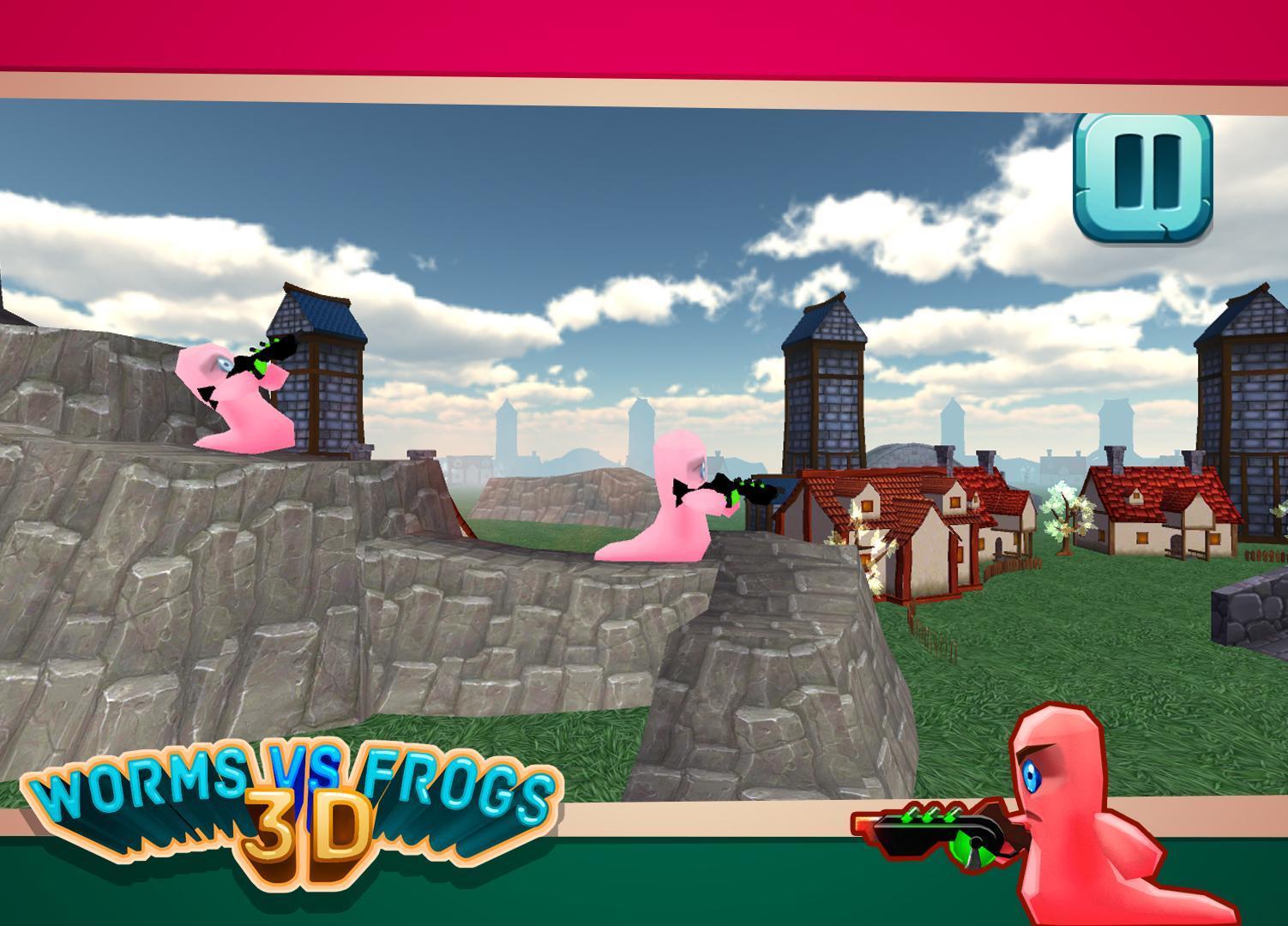Worms Vs Frogs 3D