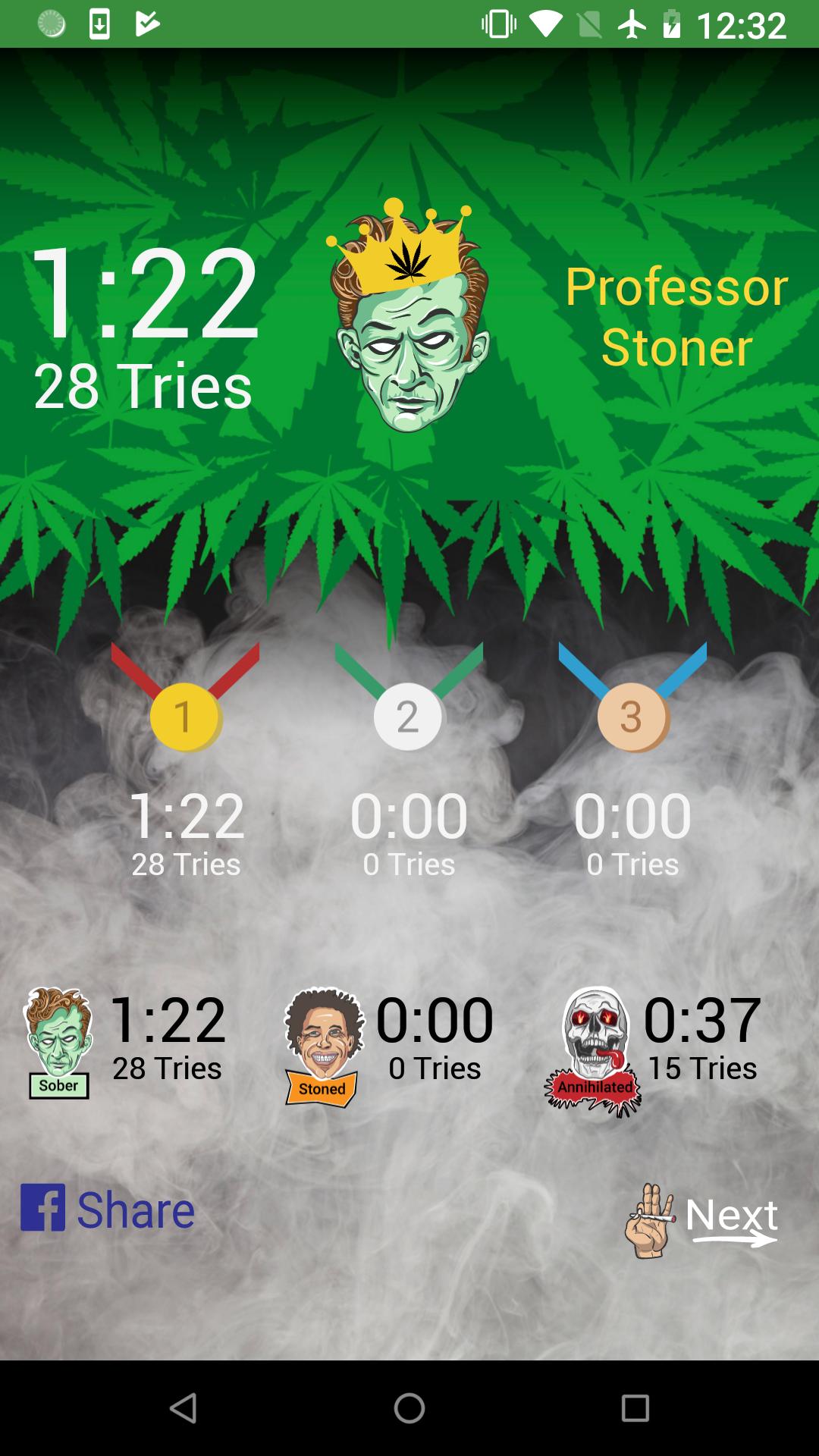 Stoner Memory Test
