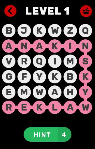Word Search - Star Wars