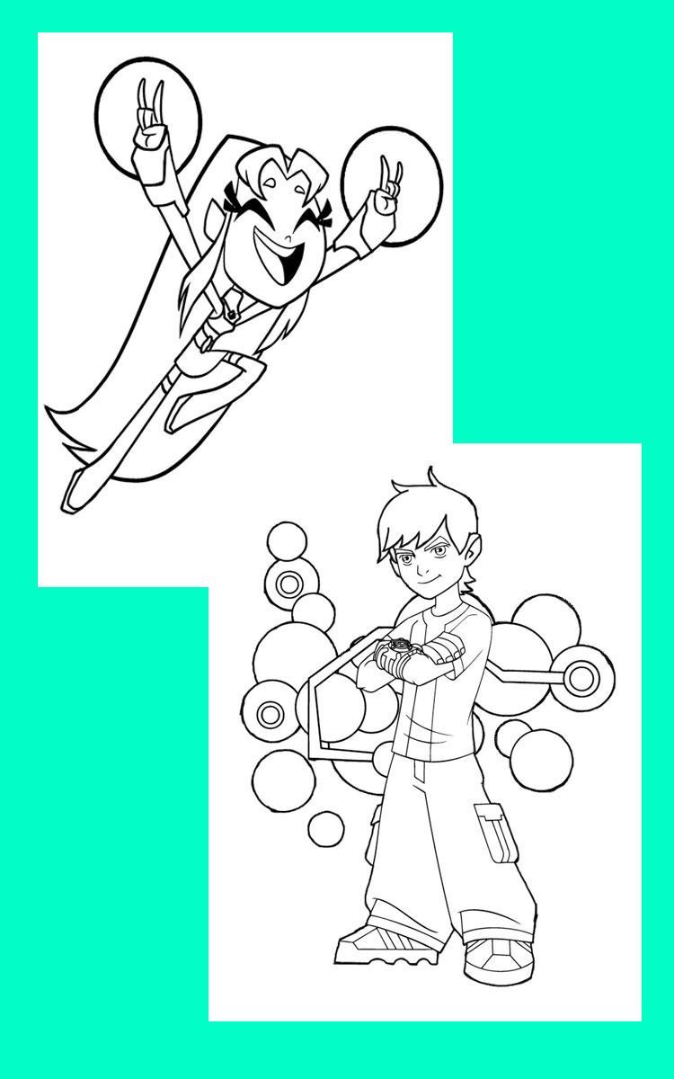 Free Cartoon Coloring