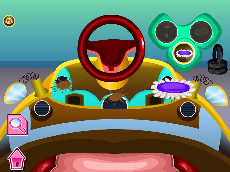 Car Cleaning Girls Games