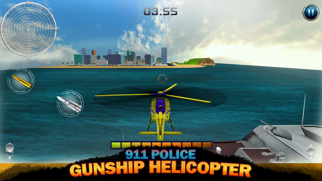 911 Police Gunship Helicopter
